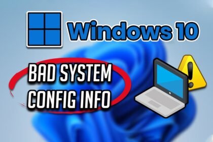 Bad System Config Info