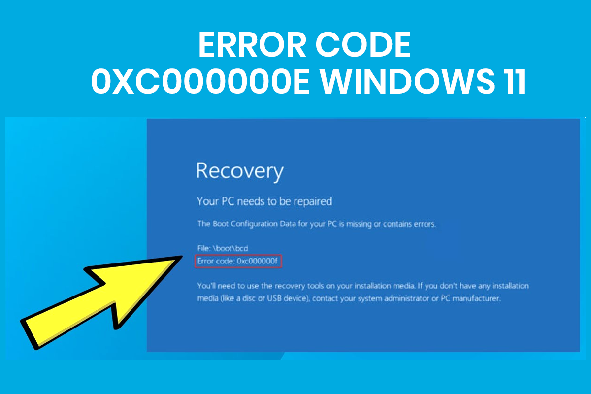 How to Fix error code 0xc000000e?