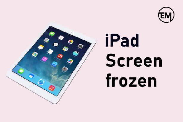 iPad screen frozen