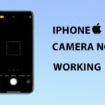 iPhone camera not working